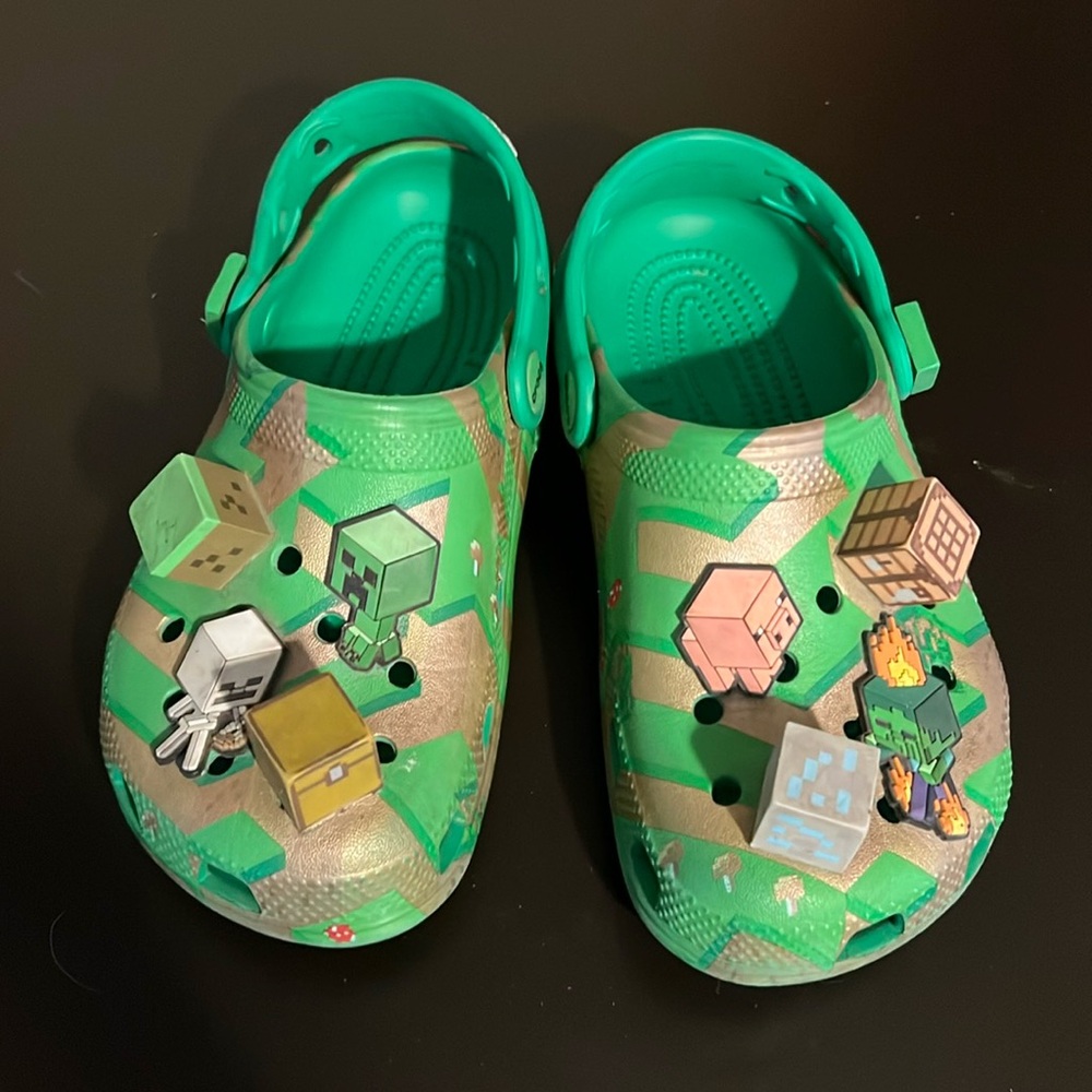 Youth Minecraft Crocs